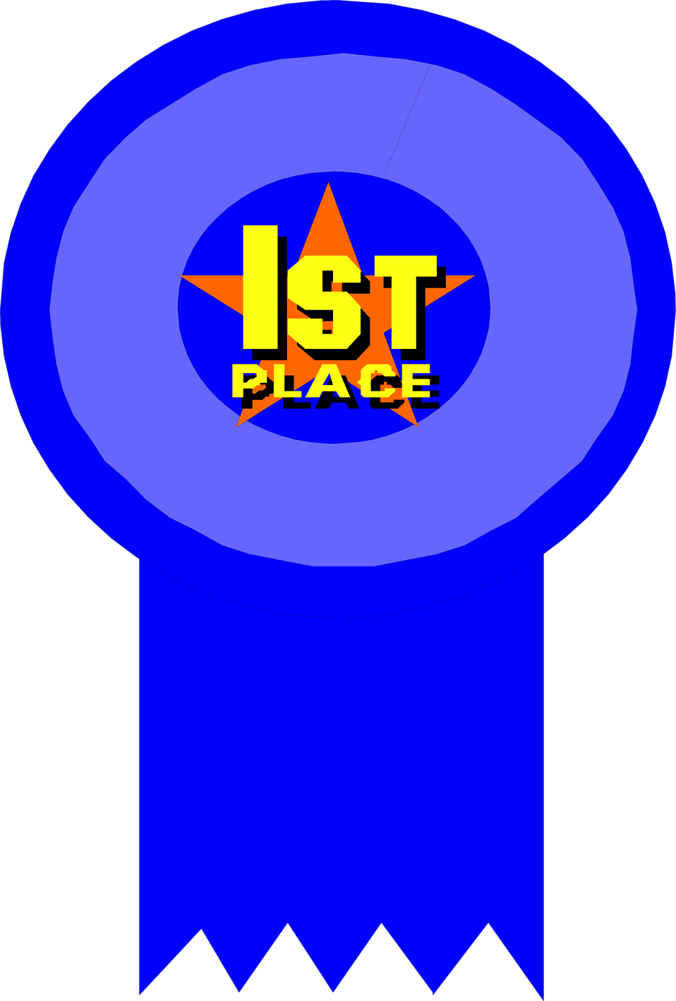 1st Place Award Ribbon Clipart - First Place Transparent Background (958x1417)