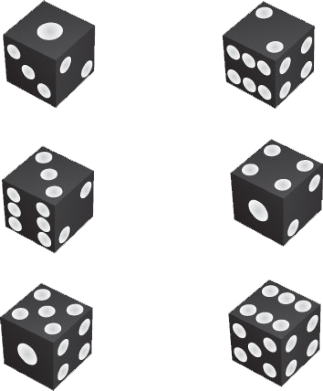 1 Dice Clipart - Numbers In A Dice (639x773)