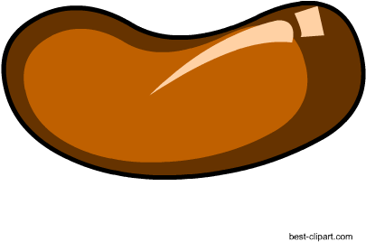 Free Brown Jelly Bean Clip Art - Jelly Bean (450x450)