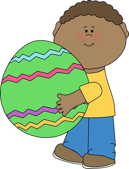 Easter Clipart For Children - Boy Recycling (418x550)