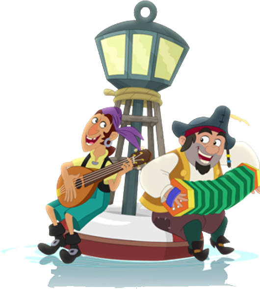 Sharky&bones Clip Art - Jake And The Neverland Pirates Clipart (600x600)
