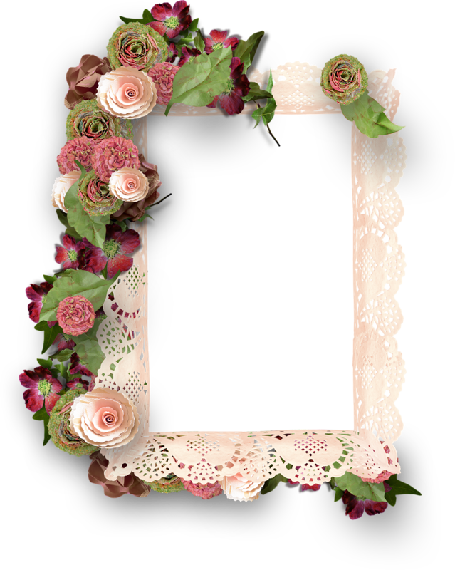 Printable Frames, Flower Frame, Scrapbooking Flowers, - Decorative Frames With Flowers (639x800)