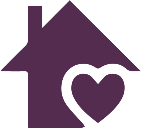 Red Home Icon Png Home A Project Of Icna Relief Canada - Clip Art House With Heart (497x449)