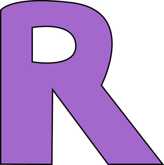 Purple Letter R Clip Art - Letter R Clip Art (547x550)