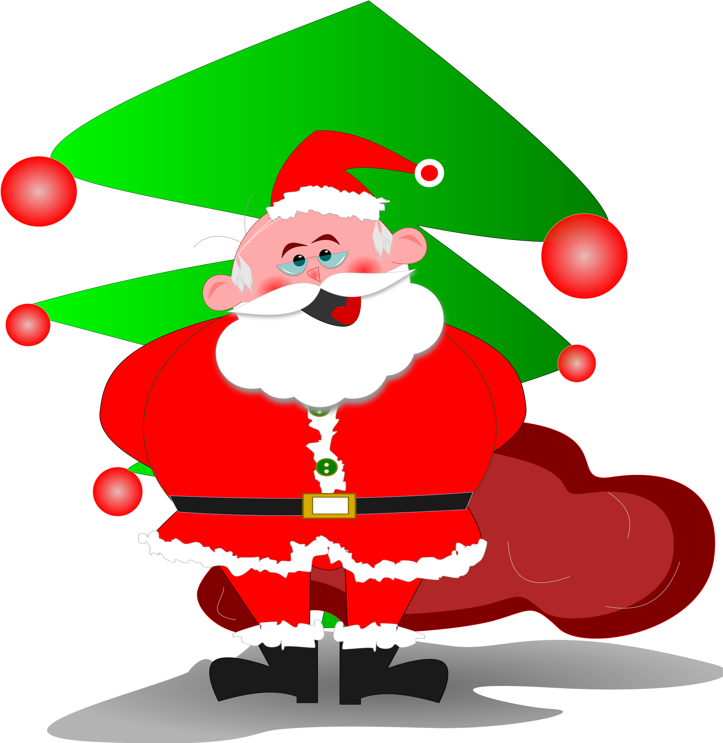 Santa Claus Free To Use Clip Art - Christmas Day (2320x2400)