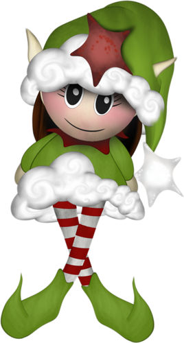 Brown Haired Elf - Christmas Elf (268x500)