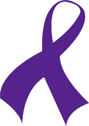 Purple Cancer Ribbon Clip Art Download - Purple Cancer Ribbon Clipart (307x436)