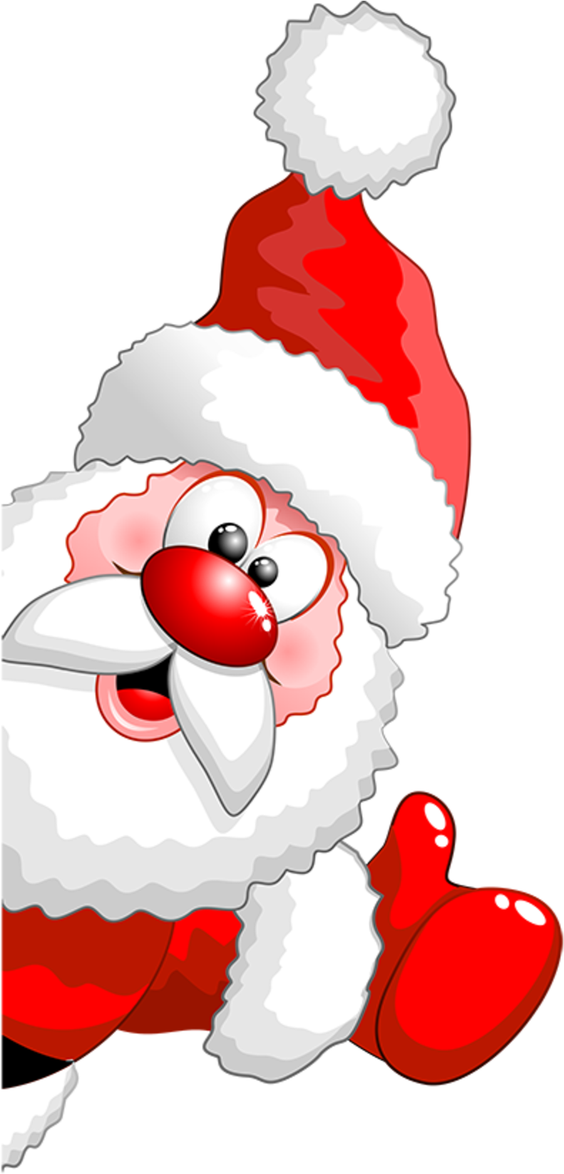 Rock Painting - Papa Noel Asomandose (800x1646)