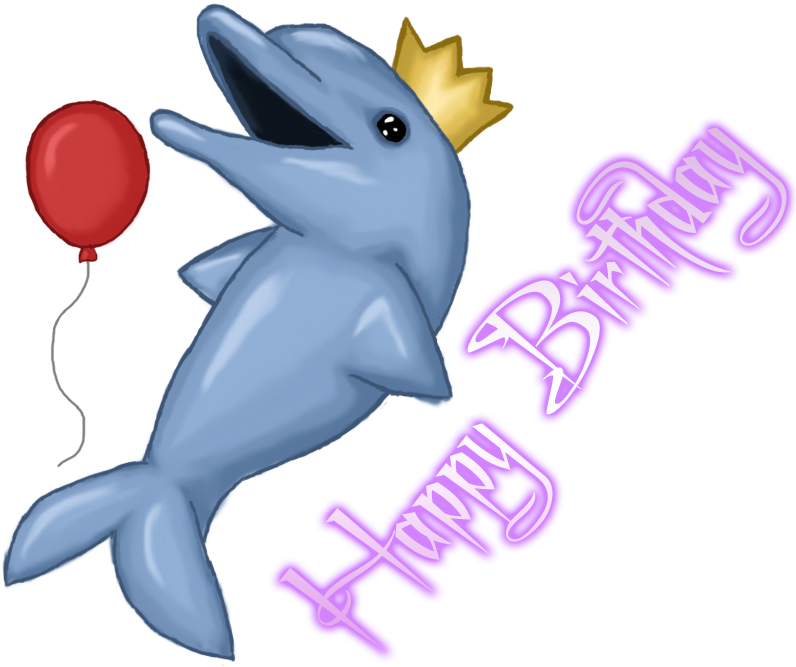 Dolphin Clipart Birthday - Dolphin Birthday Clip Art (796x667)