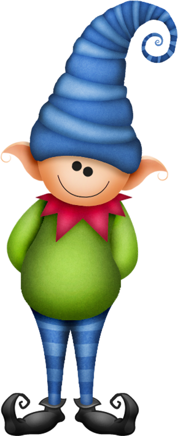 Franciska Arrebola - Christmas Clipart Elves (614x1500)