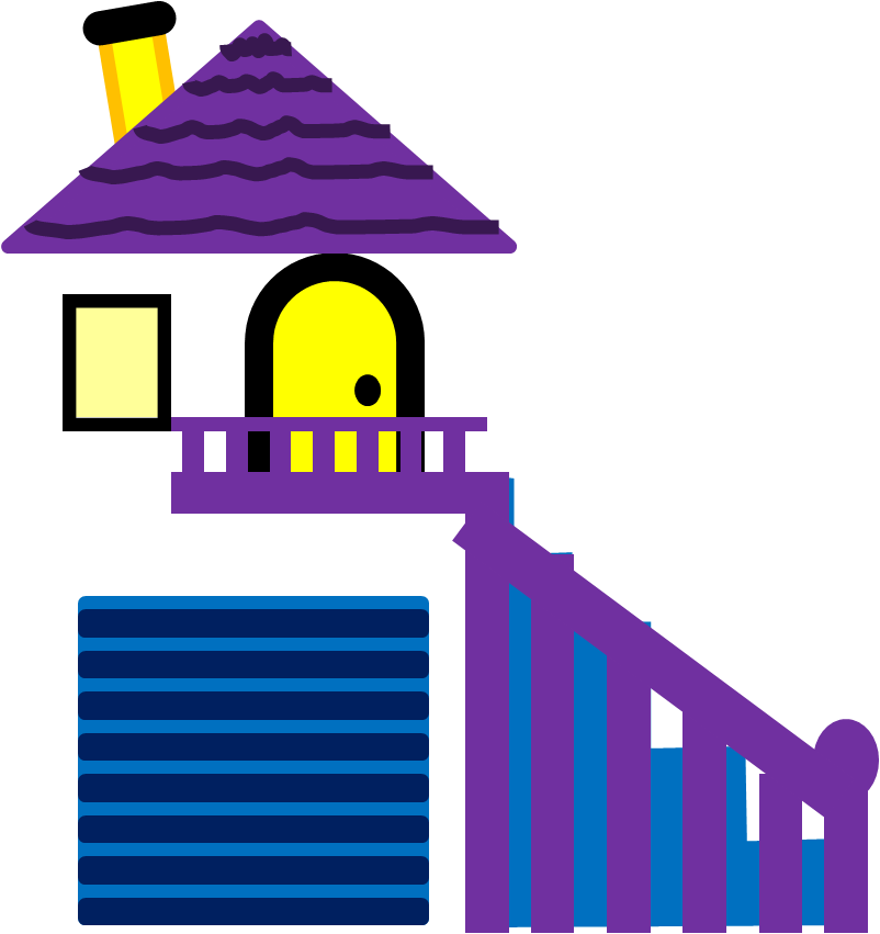 Periwinkles House And Maria's House - Blue's Clues Periwinkle House (802x851)