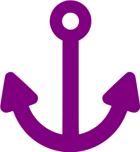 Purple Anchor 2 Icon Free Purple Anchor Icons - Anchor Icon Transparent (512x512)
