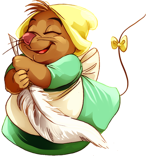 Cinderella Mouse Cleaning (600x642)