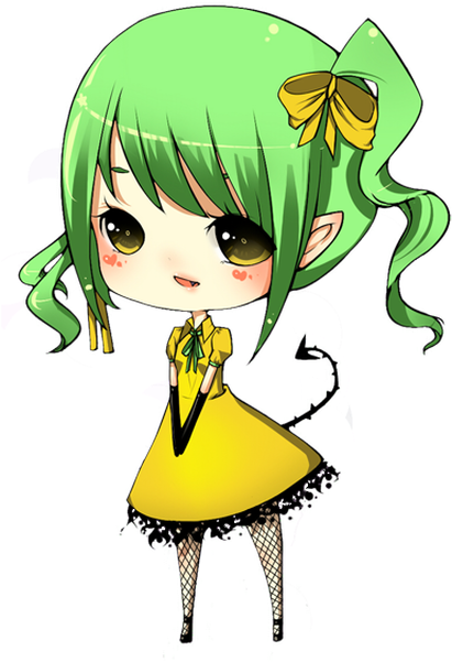 Demon Studded Tail - Cartoon (426x630)