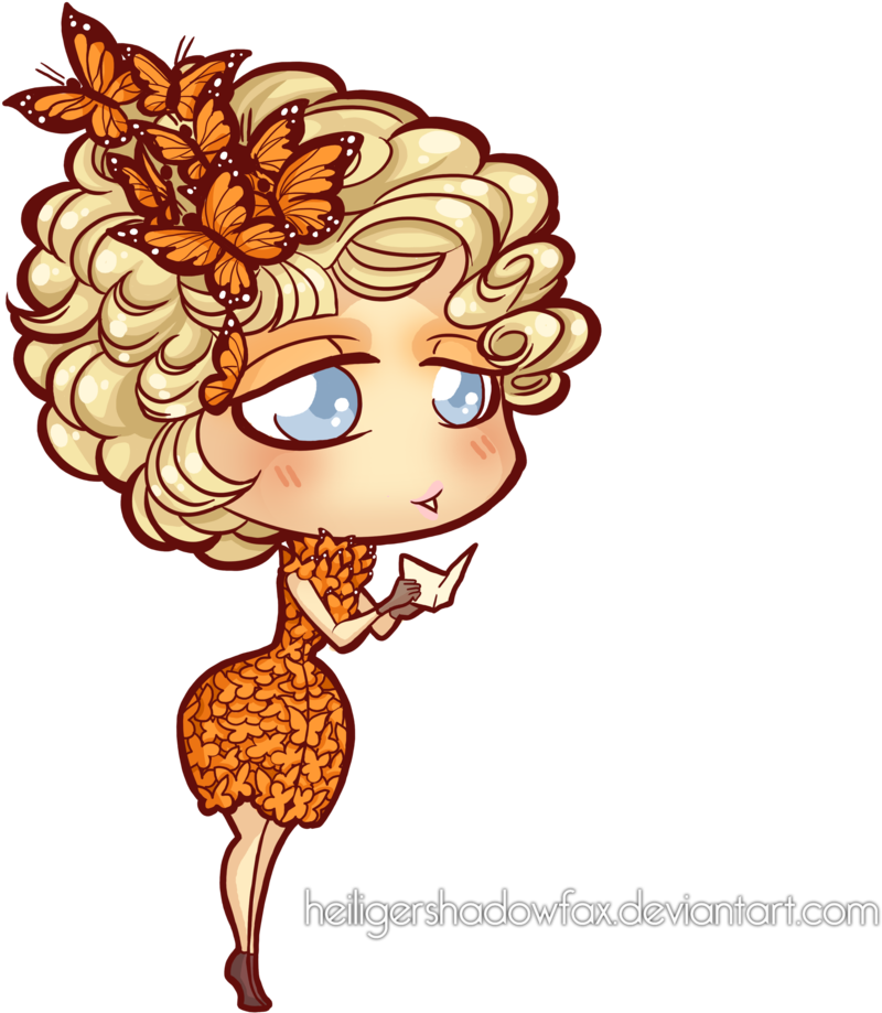 Picture Of Hunger Games Clip Art Medium Size - Chibi Hunger Games Png (1024x977)