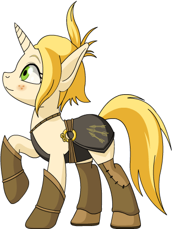 Empalu, Clothes, Elf Ears, Evangelyne, Female, Freckles, - Wakfu Pony (500x500)