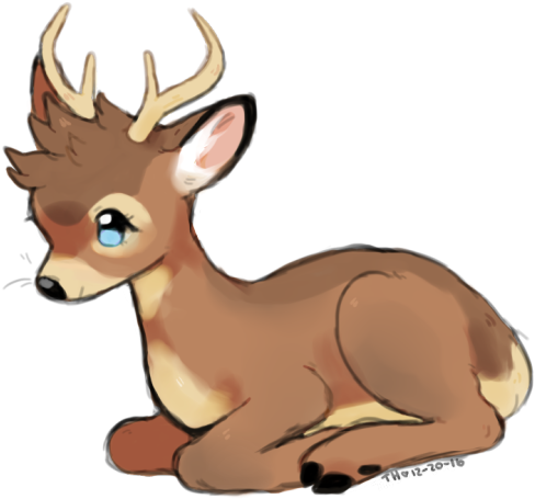Cute Reindeer Clipart - Cartoon (500x470)