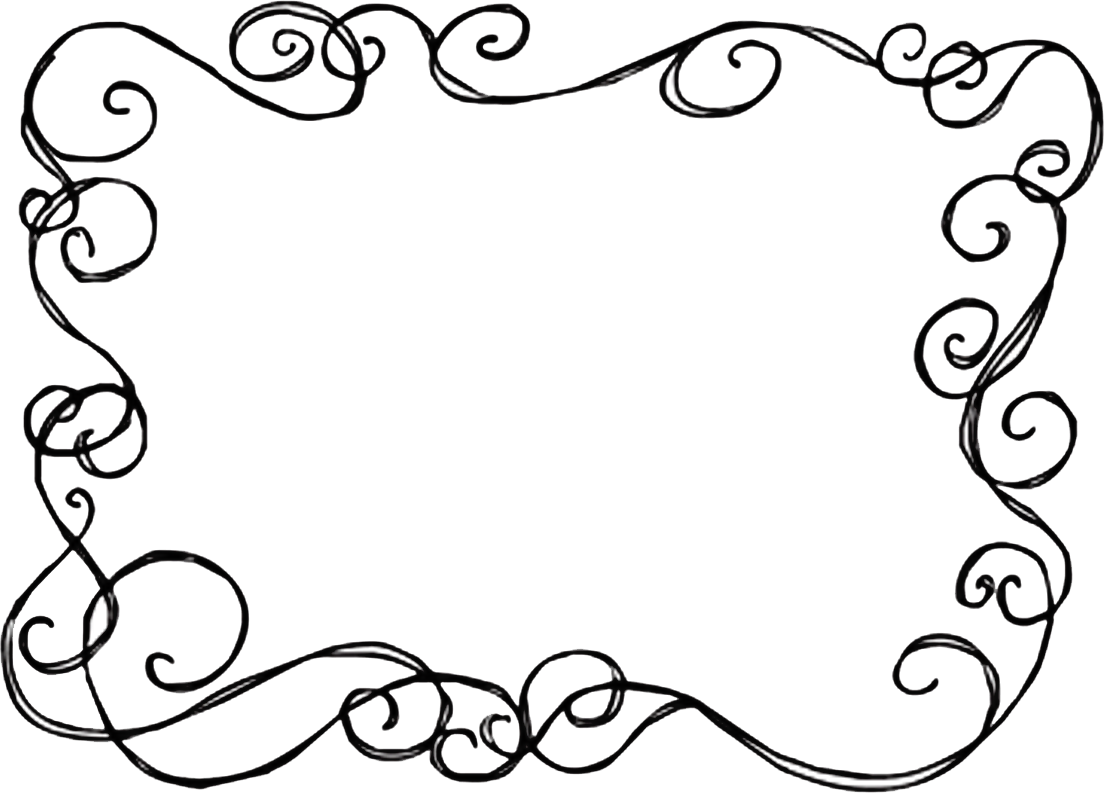 Swirly Page Borders - Acrostico Com A Palavra Amor (1105x793)