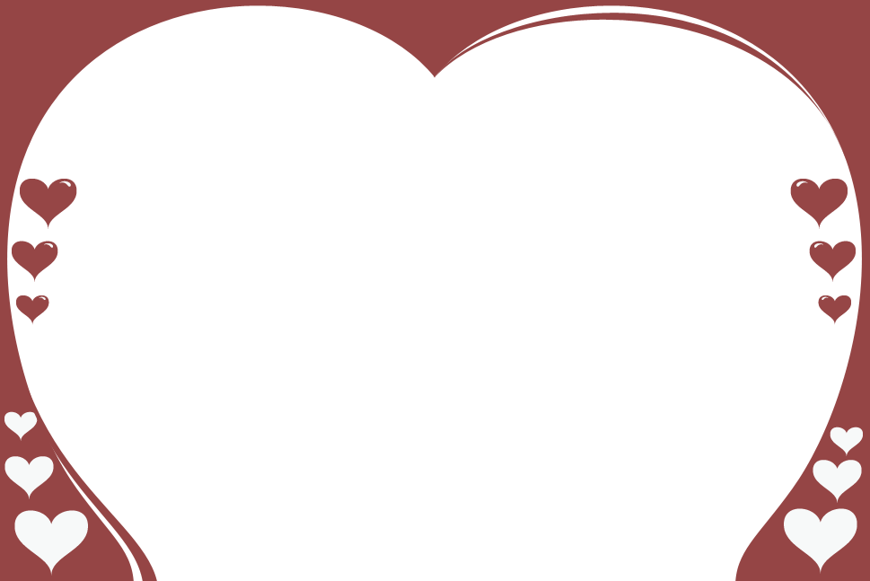 Valentine Border Png Images About Heart Borders On - Clip Art (969x647)