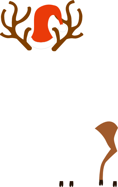 Rudolph Clip Art At Vector Clip Art - Christmas Childrens Hoodie - Personalised, My First (378x597)
