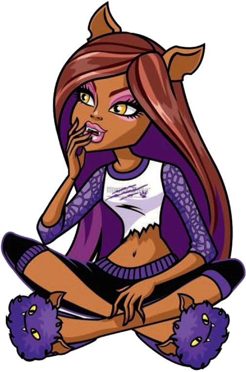 Monster High Clawdeen Wolf Clipart - High Clawdeen Wolf Dead Tired (1024x784)