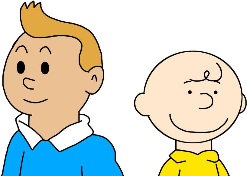 Tintin And Charlie Brown By Marcospower1996 Tintin - Charlie Brown And Tintin (1024x1024)