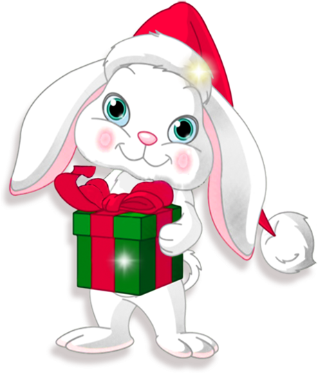 Animaux De Noel Oursons Lapins De Noel Chatons Rennes - Cute Rabbit Ugly Christmas Sweater Baseball Sleeve (470x550)