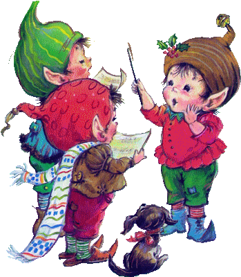 Tubes Noel / Elfes, Lutins - Cartoon (380x456)