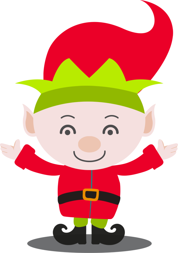 One Of Our Written Chinese Elves Who Is Busy Working - Cartoon (590x836)