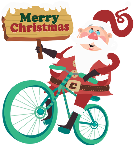 Png, Bicycling, Natal, Bicycle Drawing, Bicycles, Drawings - Papa Noel En Bicicleta Png (512x512)