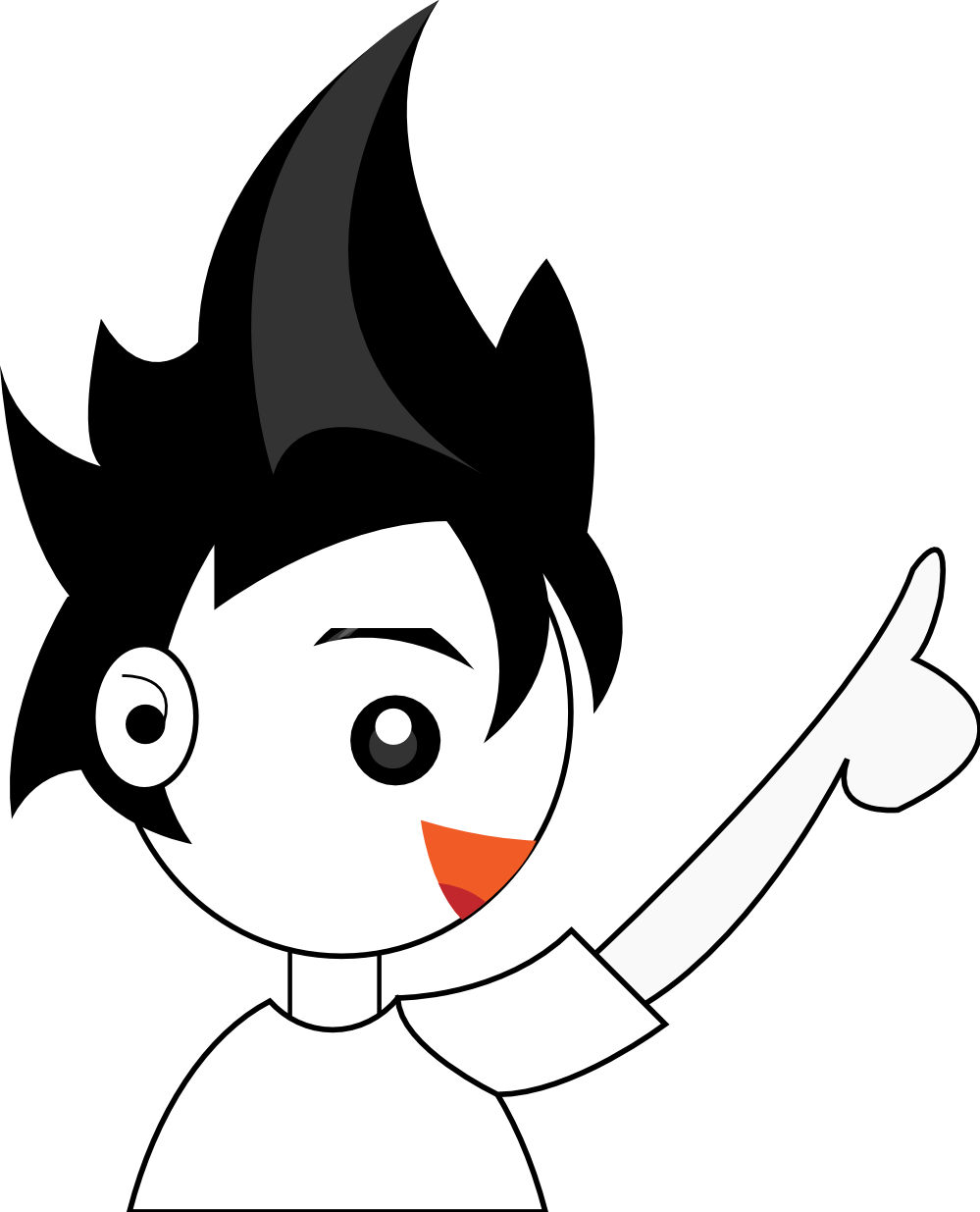 Boy 5 Side Black White Line Art Coloring Book Colouring - Clip Art (999x1235)