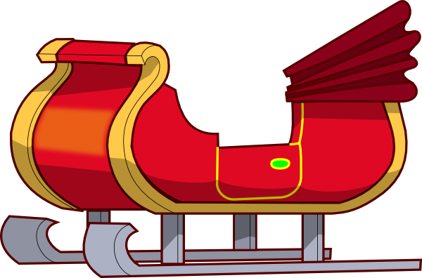 Sleigh Clip Art - Sleigh Clipart (728x480)