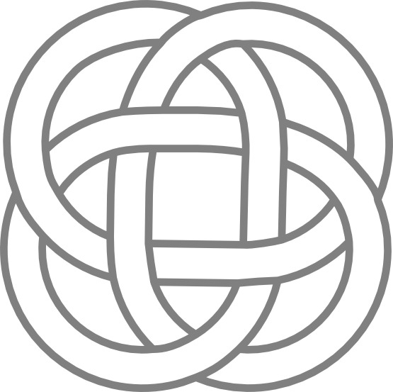 Celtic Inspired Knots 4 Black White Line Art 555px - Simple Celtic Patterns (555x553)