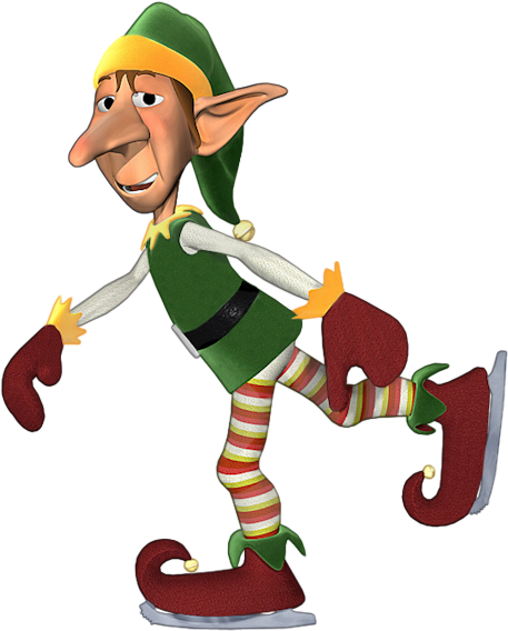 Alies 366 Skating Elve - Lutin Du Pere Noel Nom (457x568)