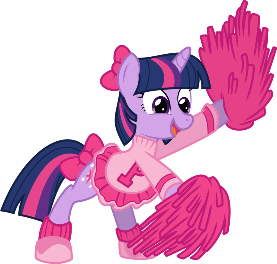 Jumping Cheerleader Clipart - My Little Pony Cheerleader (917x872)