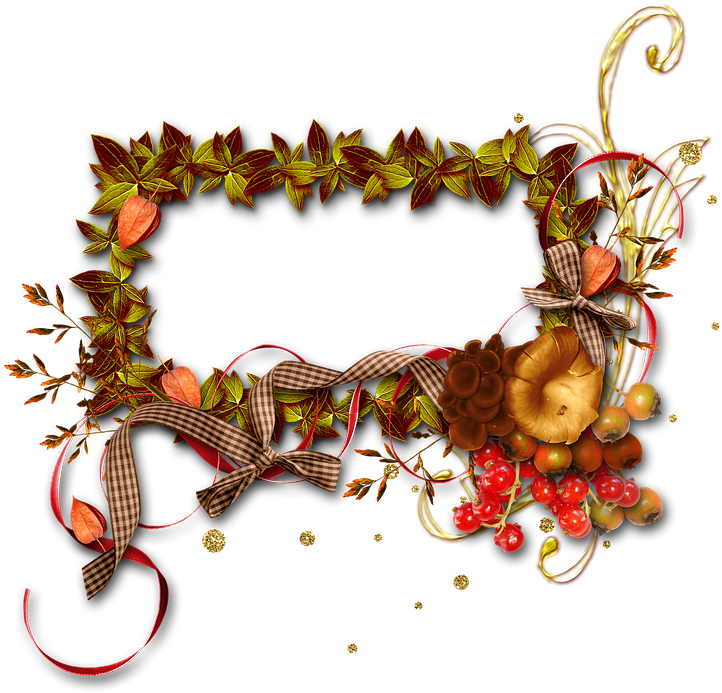 Autumn, Frame, Photo Frame, Transparent Background, - Transparent Background Bingkai Logo Gold Png (745x720)