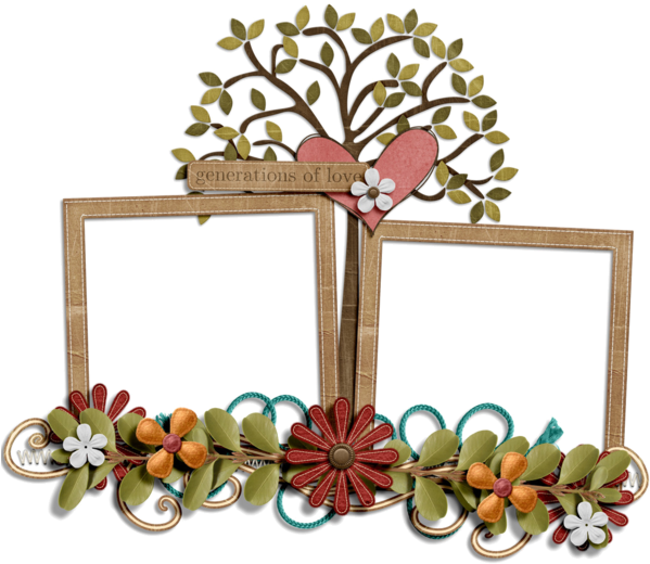 Scrapbook Frame Png (600x575)