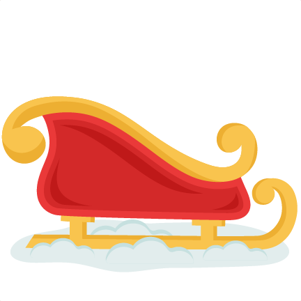 Sleigh Clipart Cute - Sleigh Clipart (432x432)