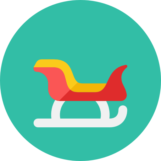 Santa Sled Icon - Santa Sleigh Icons (512x512)