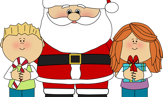 Free Santa Pictures For Kids And Clip Art Image - Frohe Weihnachten Sankt Ho Ho Ho Karte (550x329)