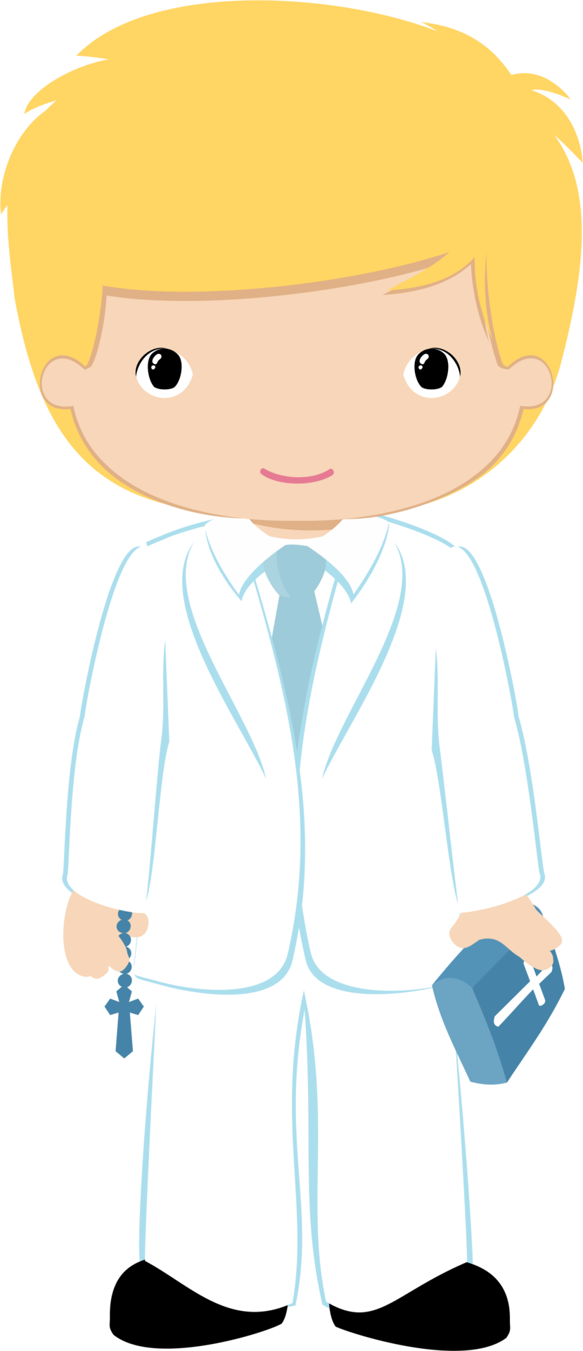 Holy Communion Clipart - Primera Comunion Niño Png (829x1920)