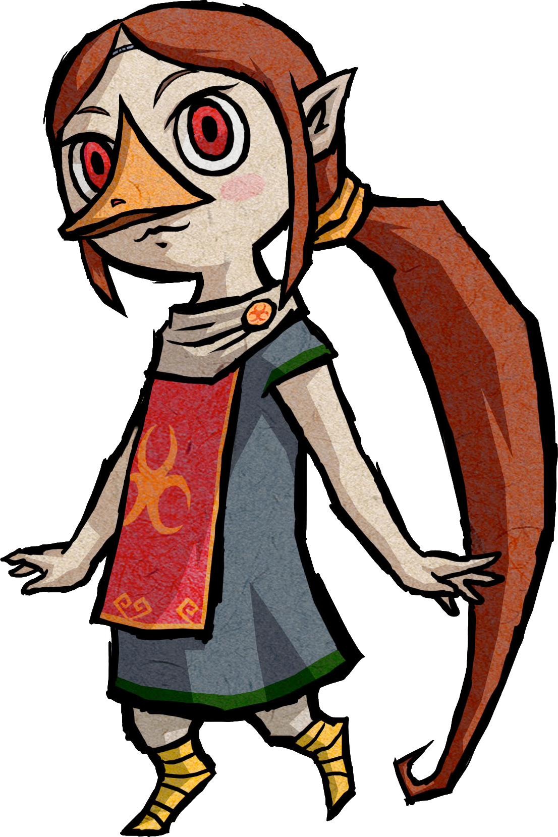 Compare Medli ◊ From - Legend Of Zelda Wind Waker Bird Girl (1106x1659)