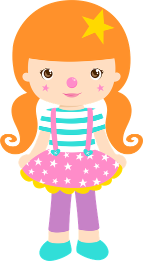 Circo Rosa - Minus - Palhacinha Circo Rosa Png (286x519)