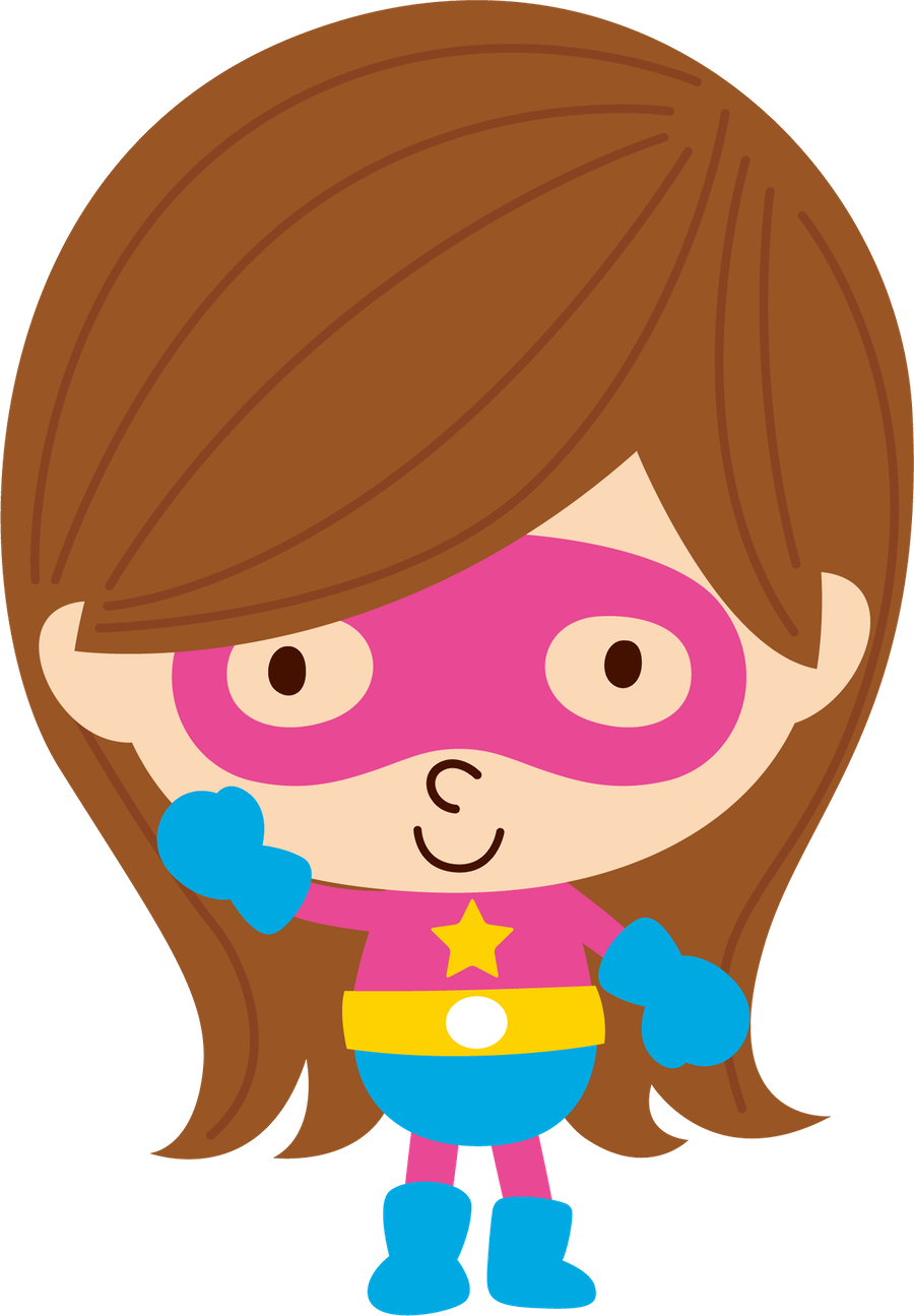 Super Heróis - Minus - Niños Super Heroes Caricaturas Png (900x1295)