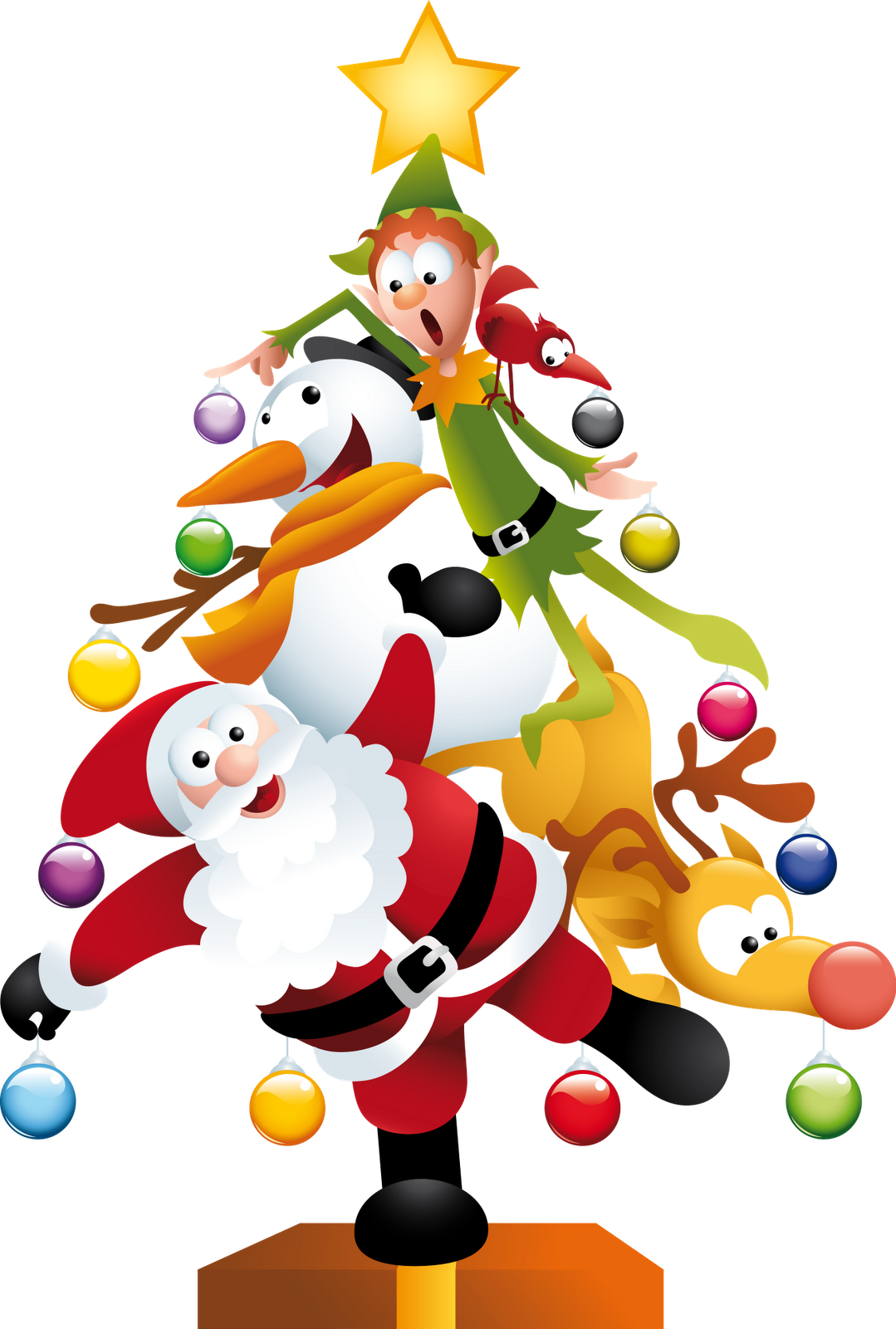 Funny Merry Christmas Pictures To Draw - Fun Christmas Clip Art (1079x1600)