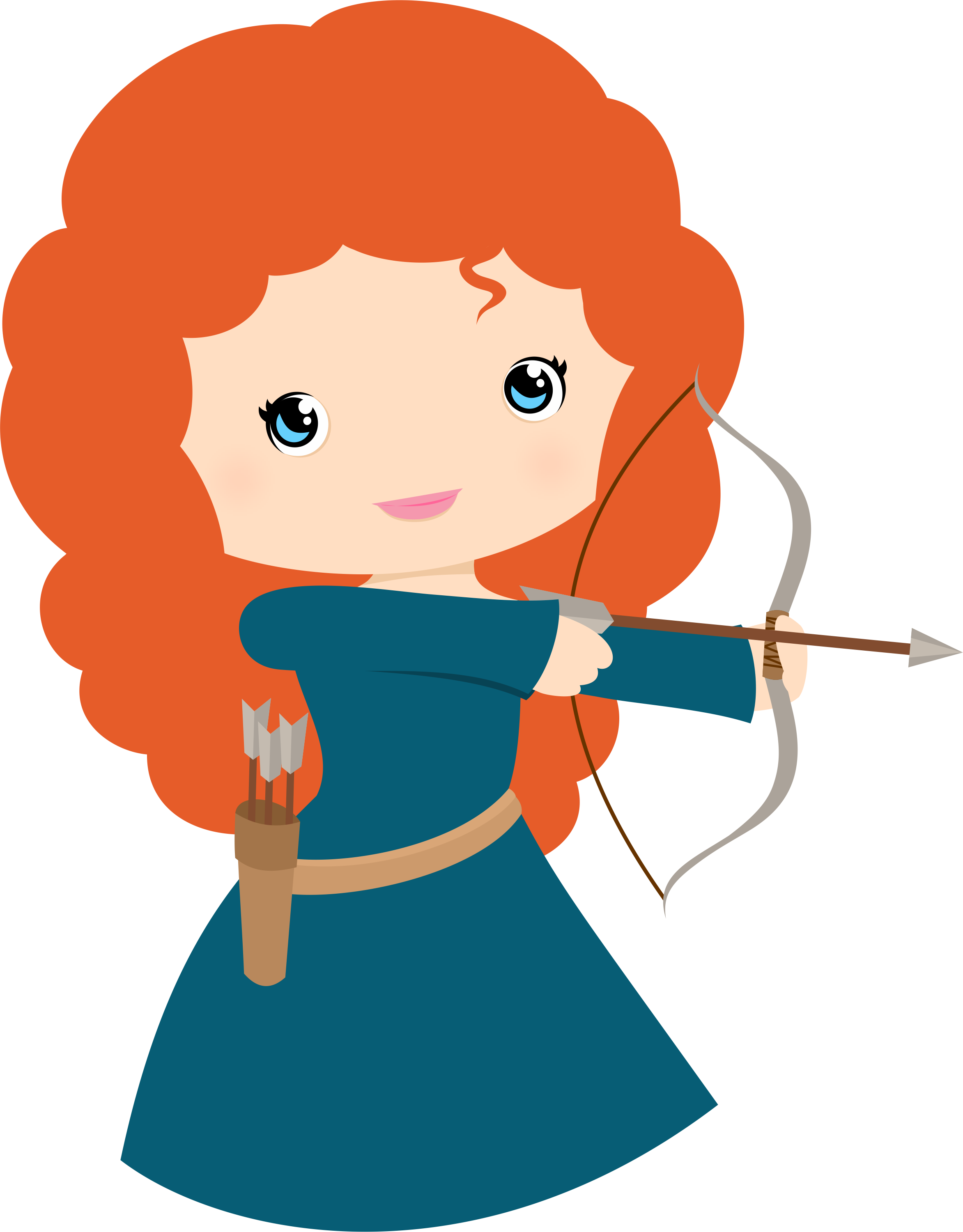 Branca De Neve Minus - Brave Clipart (2345x3001)