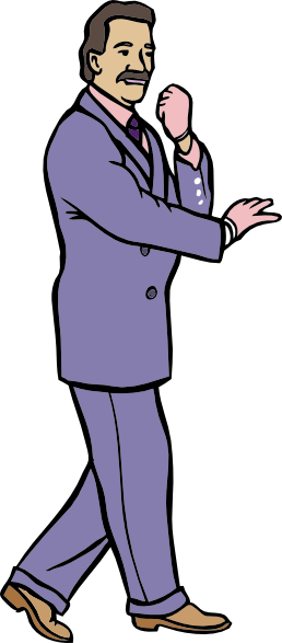 Man In Suit Clipart - Guy In A Suit Clipart (258x587)