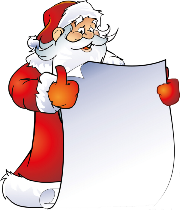 Christmas Santa * - Christmas Page Border Santa (600x701)