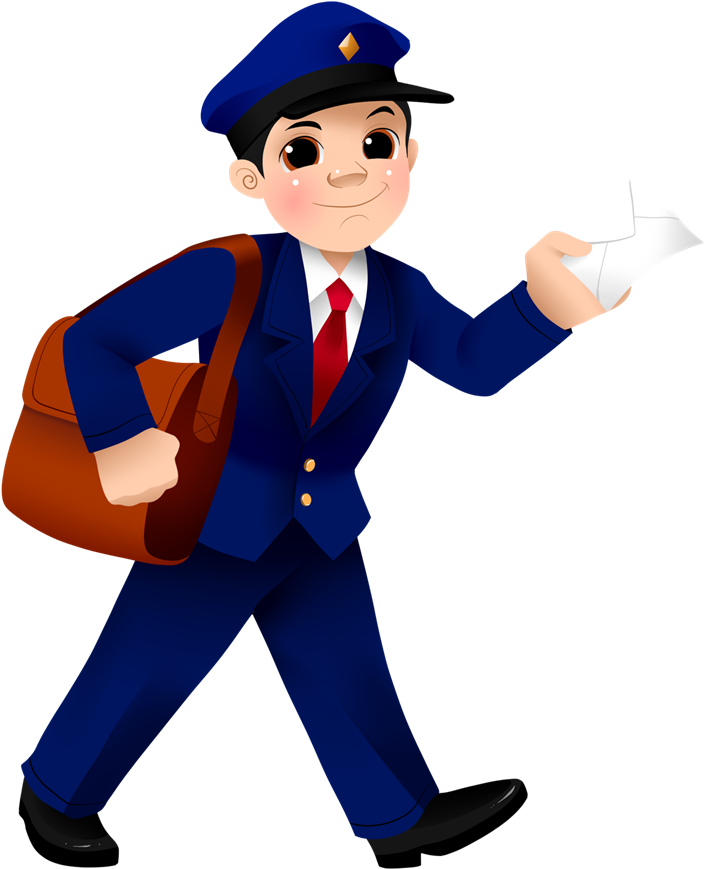 Royalty Free Mailman Clipart - Postman Png (800x882)