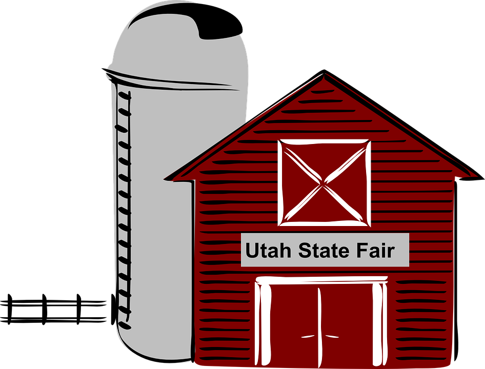 Farm House Clipart - Barn With Silo Clipart (946x720)